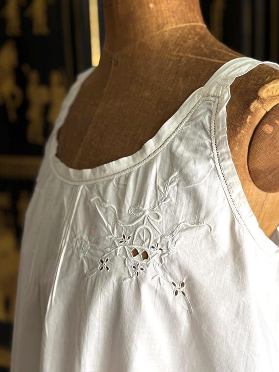 Antique Italian Nightdress w/ Handmade Embroi...