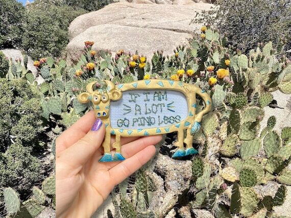Handmade Embroidery Sign If I Am A Lot, Go Fi...