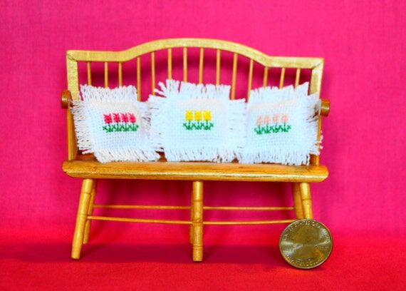 Spring Tulips Dollhouse Miniature Handmade Cr...