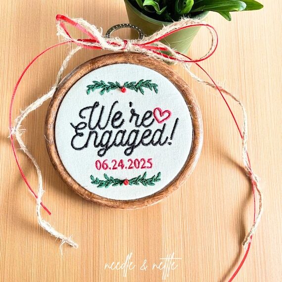 Custom Embroidered Christmas Ornament | We're...