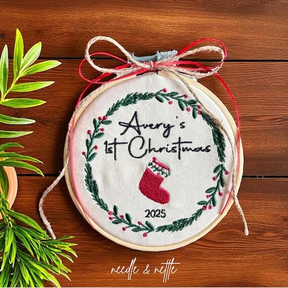 Personalized Baby’s First Christmas Ornamen...