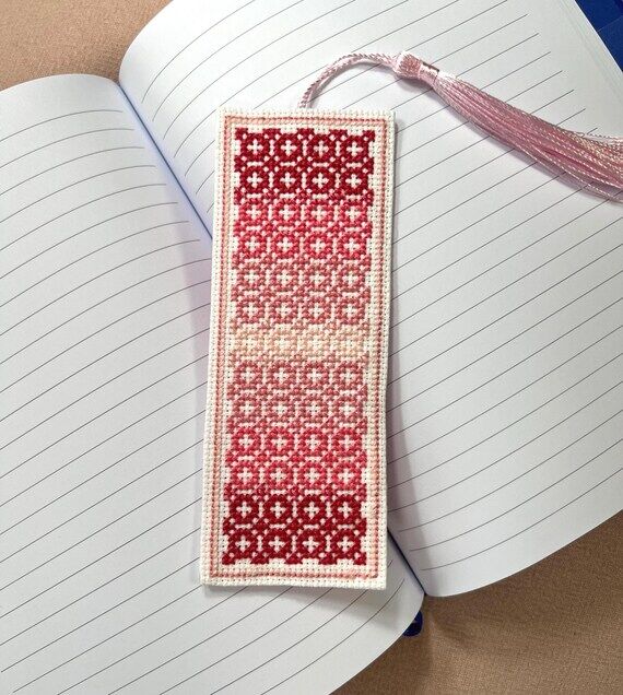 Hand-embroidered Bookmark with Mediterranean ...