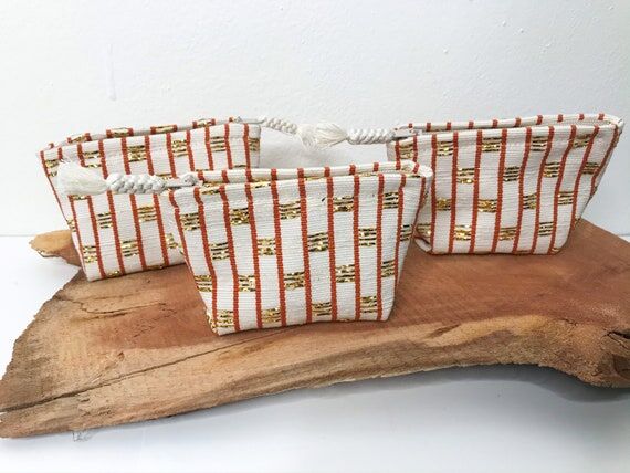 Small Beautifully Handwoven Accessory Pouch -...