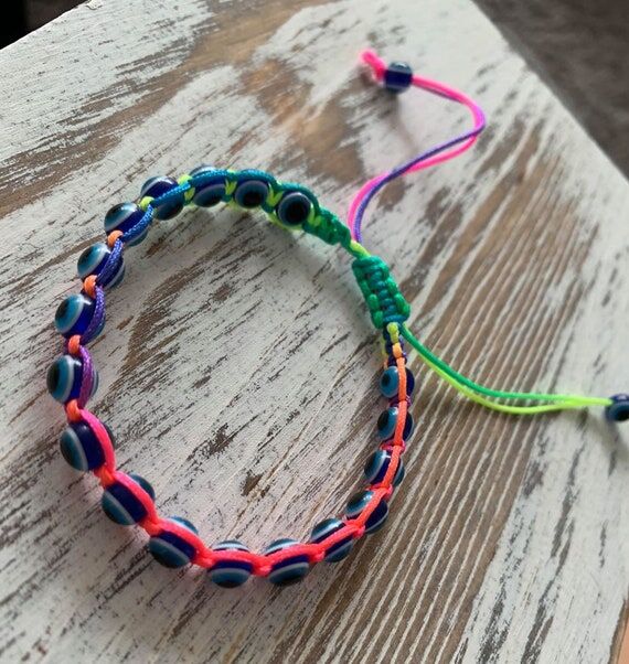 Turkey blue evil eye charm bracelet...