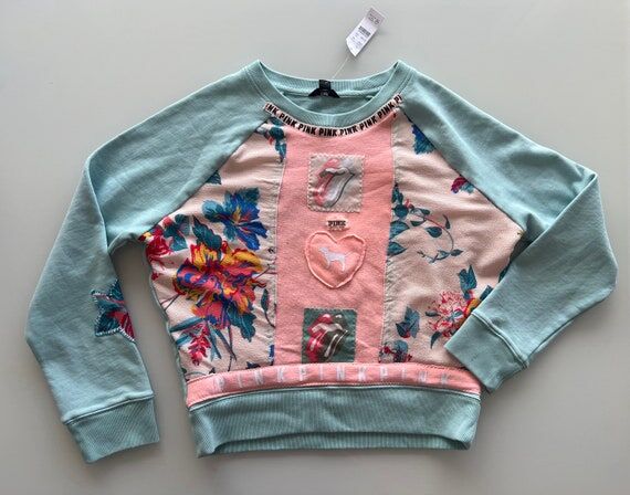 Upcycled hoodie - sweatshirt made with th pa...