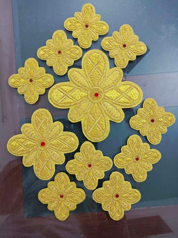 Custom Made Hand Embroidered Bullion Wire Bad...