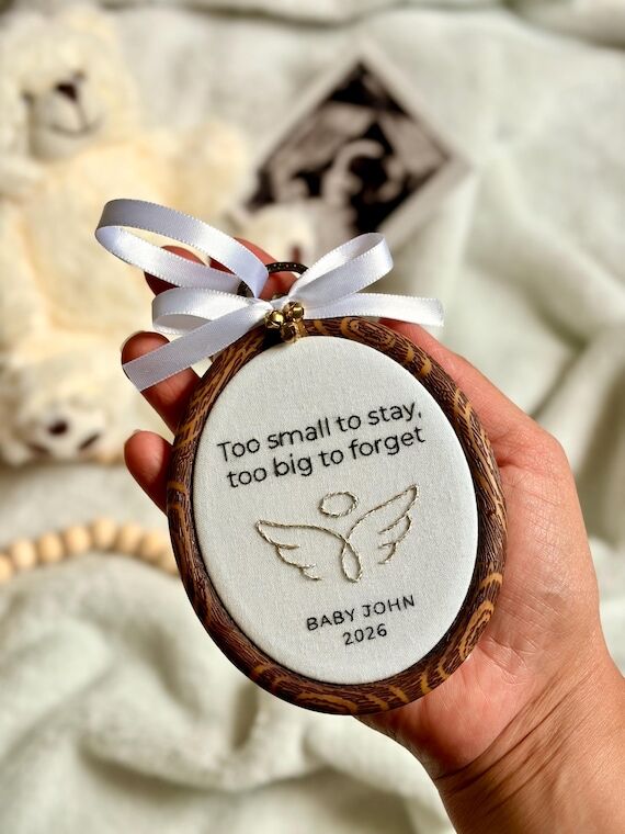 Hand Embroidered Miscarriage & Infant Loss Me...