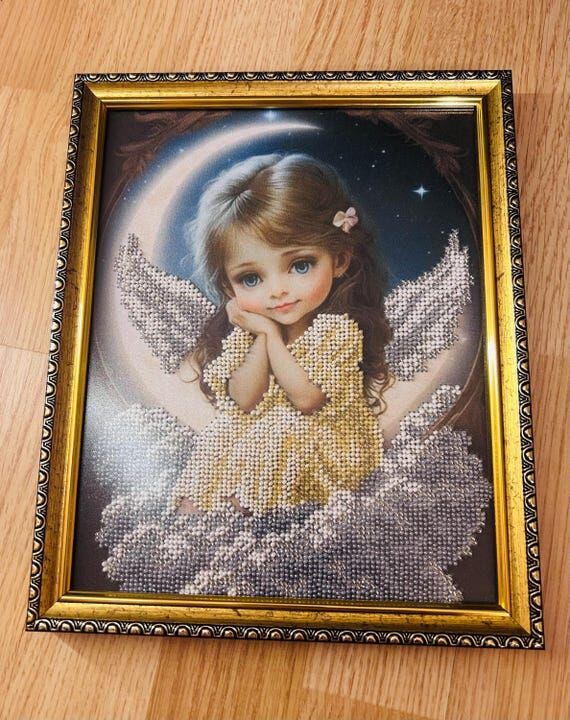 Handmade Beaded Little Angel Girl – Protect...
