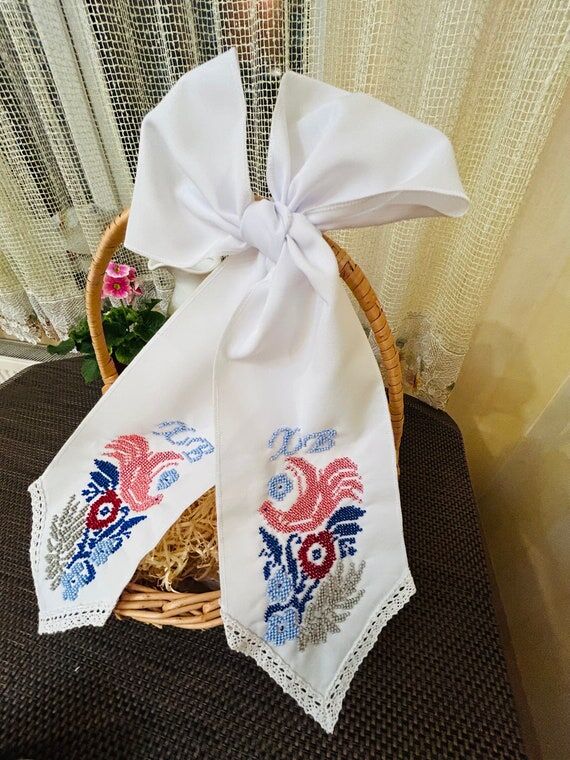Easter beaded bow for basket,Easter beaded bo...