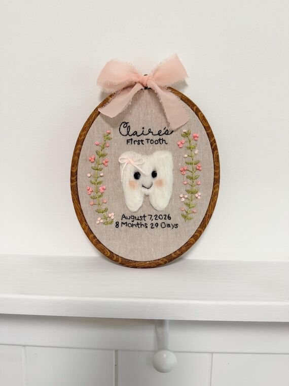 Personalized First Tooth Keepsake | Custom Ba...