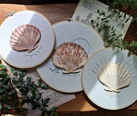 Fairy-tale seashell wall decoration, fantasti...