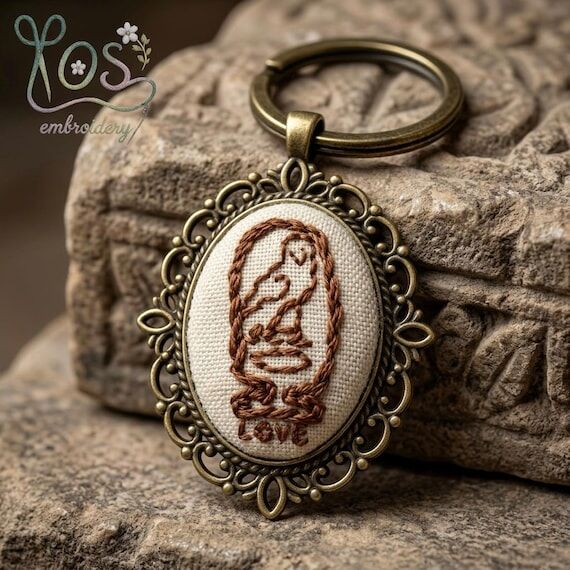 Personalized Hieroglyphic Cartouche Keychain:...