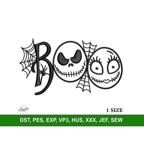 Boo Halloween Machine Embroidery Designs File...