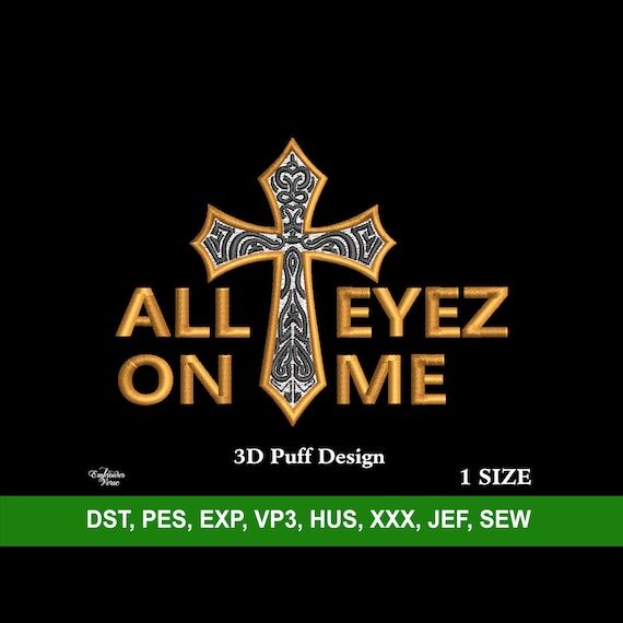 Christian 3D Puff Embroidery Machine Design F...