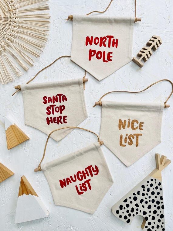 Custom Embroidered Naughty or Nice list Small...
