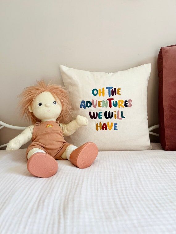 Custom Embroidered Cotton Cushion Cover: Scan...