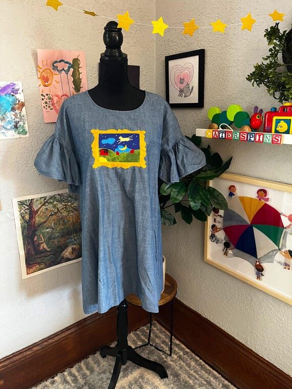 Goodnight Moon Inspired Dress, Women’s M St...