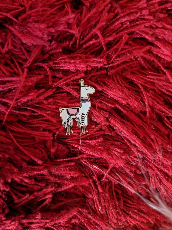 Enamel Pins - Llama Cute Animal Enamel Pin...