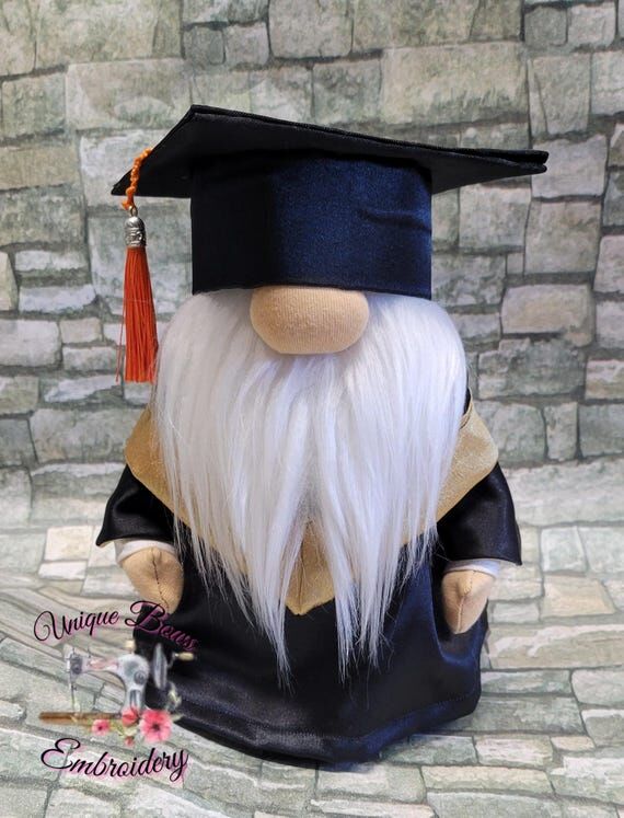 Handmade Graduation Gnome: Tiered Tray Decor,...