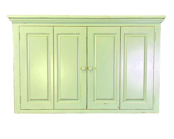 Handmade Farmhouse TV Cabinet: Bi-Fold Doors,...