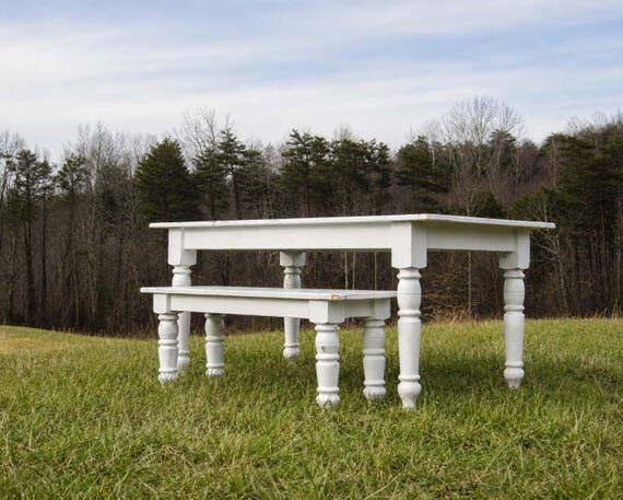 Farmhouse Dining Table | Handmade Solid Wood ...