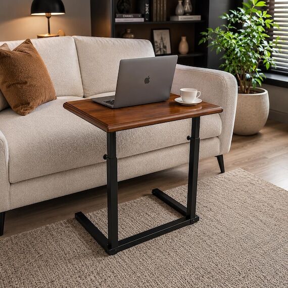 Handmade Solid Wood Adjustable Laptop Table ...