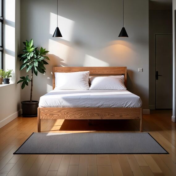 Ulm Oak Bed Frame: Handmade Scandinavian Mini...