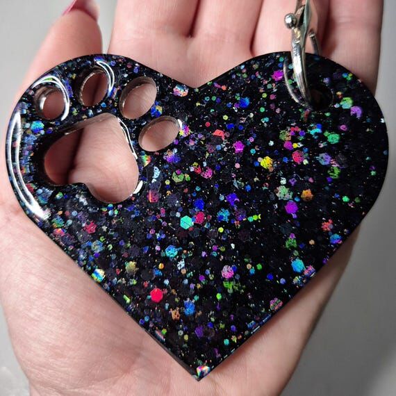 Big Paw Print Keychain in different variation...