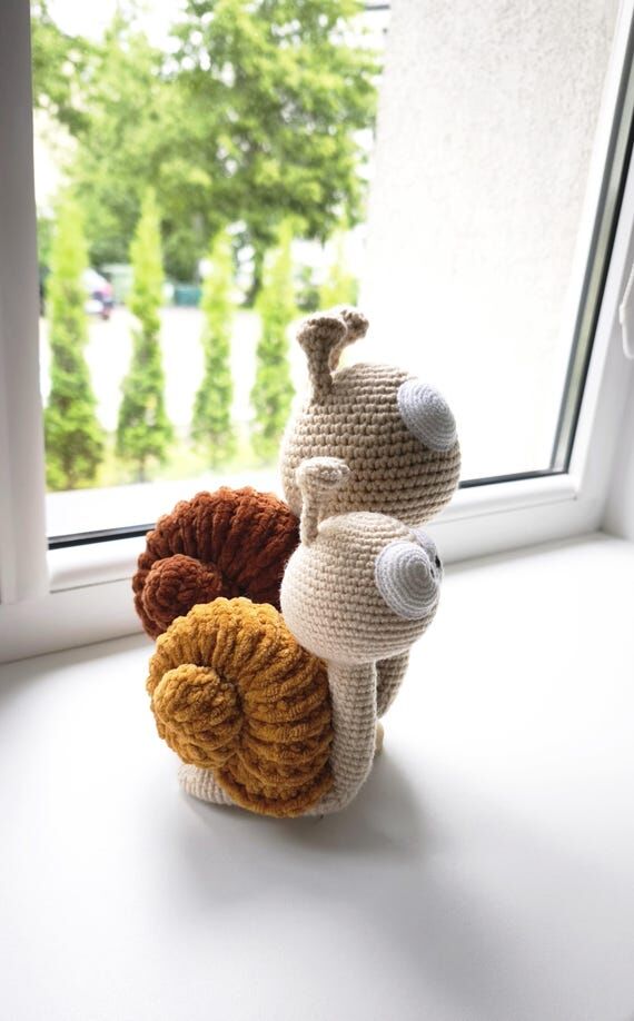 Snail Handmade Amigurumi Crochet Toy for game...