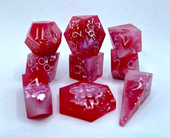 Philter of Love - 9 piece polyhedral dice set...