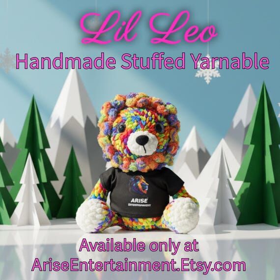 Lil Leo 13" Handmade Stuffed Yarnable Li...