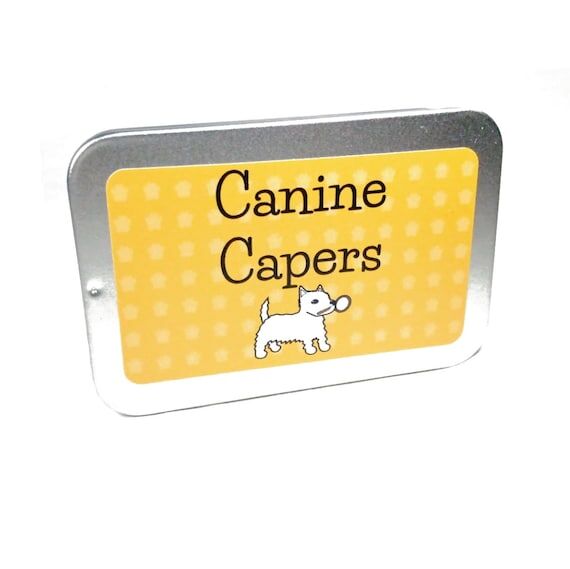 Canine Capers Mini Board Game: Dog Lover Gift...
