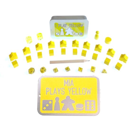 I Play Yellow - Personalized Yellow Board Gam...
