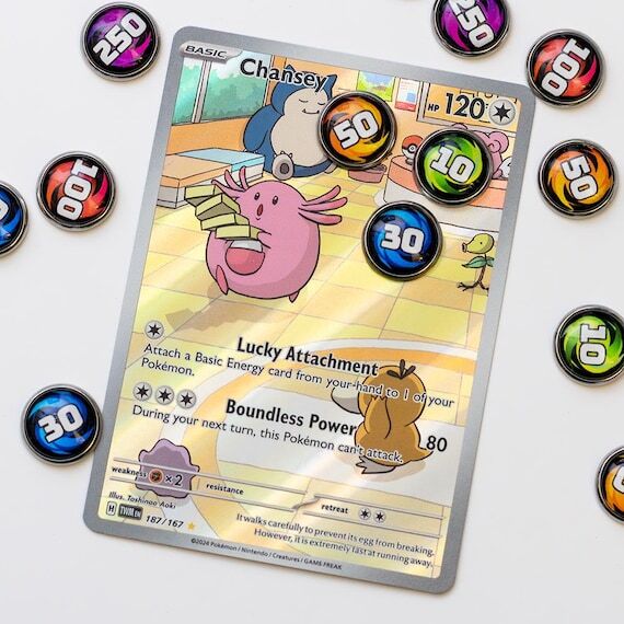 Handmade Pokemon TCG Damage Counters - Glass ...