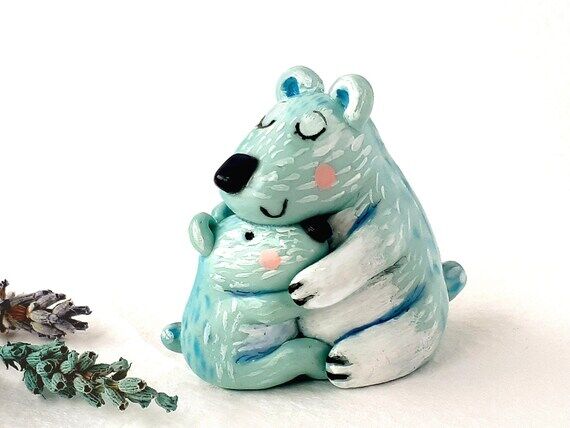 Mama bear figurine Mothers Day gift from daug...