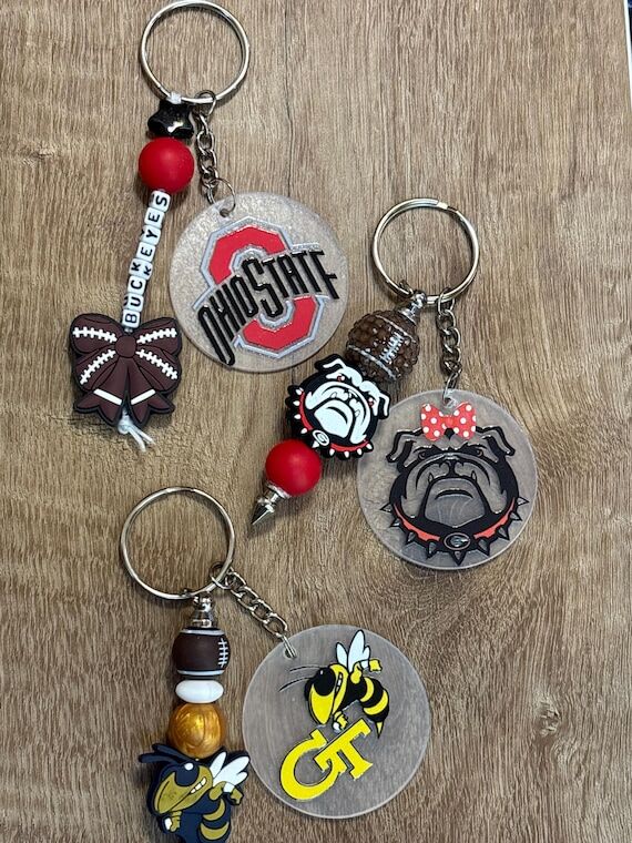 Custom Team Spirit Keychain • Football Team...