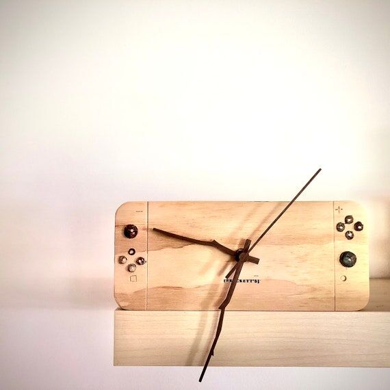 Nintendo switch style wall clock for gaming r...