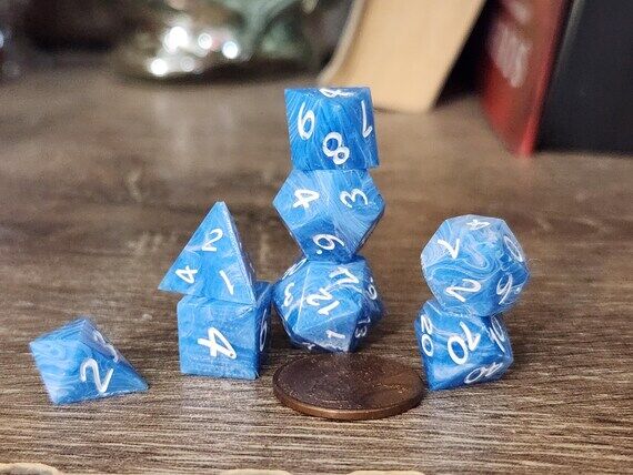 Early Tide: A MINIATURE set of handmade resin...