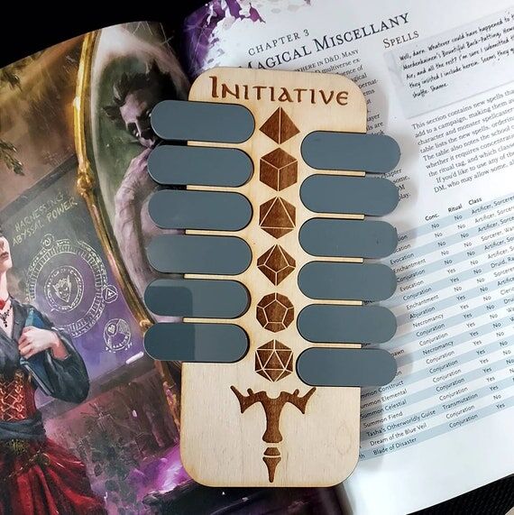 Deluxe Handmade Combat Initiative tracker for...
