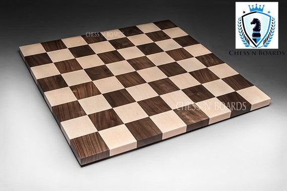 Handmade Maple & Walnut Chess Board: Modern M...