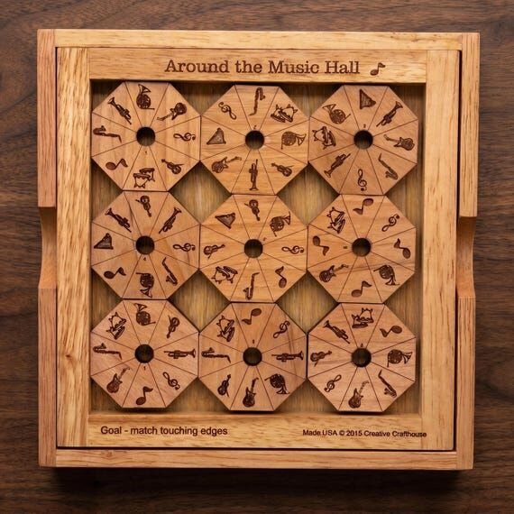 Personalized Music Hall Wooden Puzzle, 9 Piec...