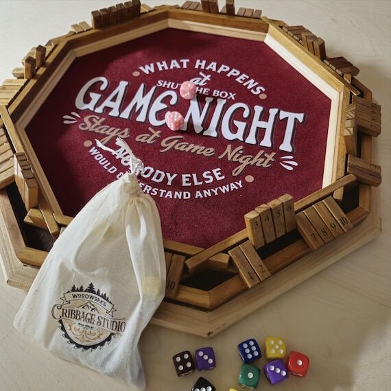Upgraded CUSTOM Shut the Box Game Boards...