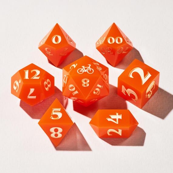 Dice Set, RPG Dice Collection, Handmade Epoxy...