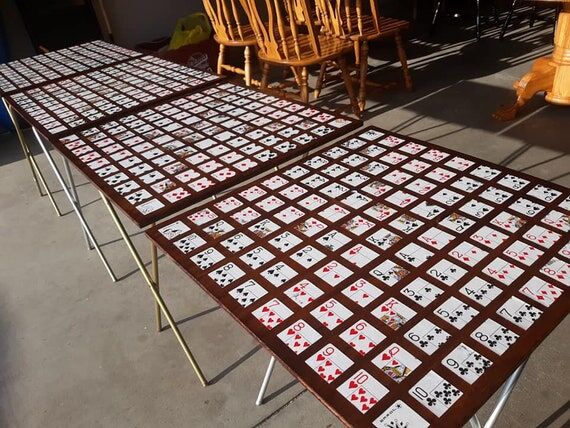 Handmade Wood Stained Sequence Game Board: 24...