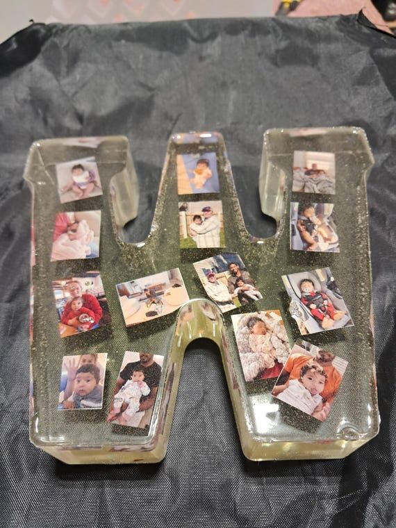 Epoxy Mold Letters With Photos Embedded In Th...