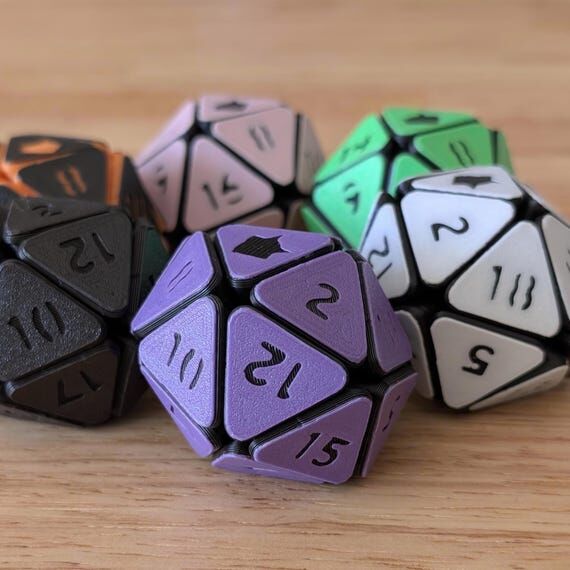 Squishy D20 Fidget Toy - Dungeons and Dragons...
