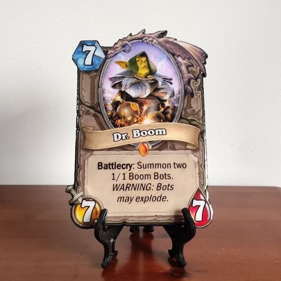 Dr. Boom, HearthStone World of Warcraft wood ...