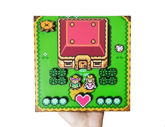 Zelda A Link to the Past wall art 3D, 3D Art ...