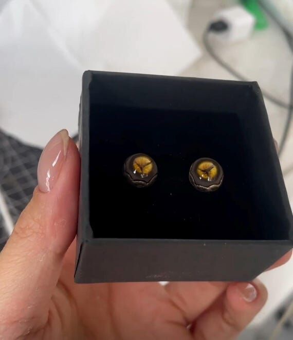 Elden Ring Mesmer's Eyes Stud Earrings Handma...