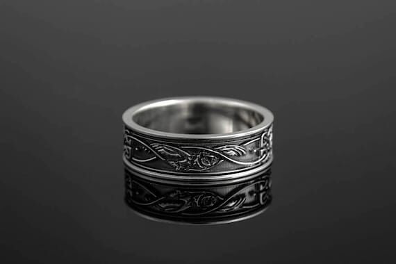 Handmade Sterling Silver Viking Ring: Celtic ...